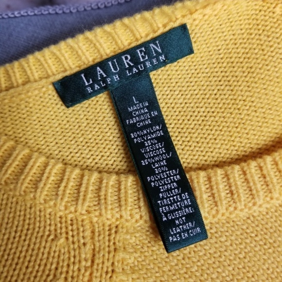 Lauren Ralph Lauren zip sweater Large - Picture 4 of 5